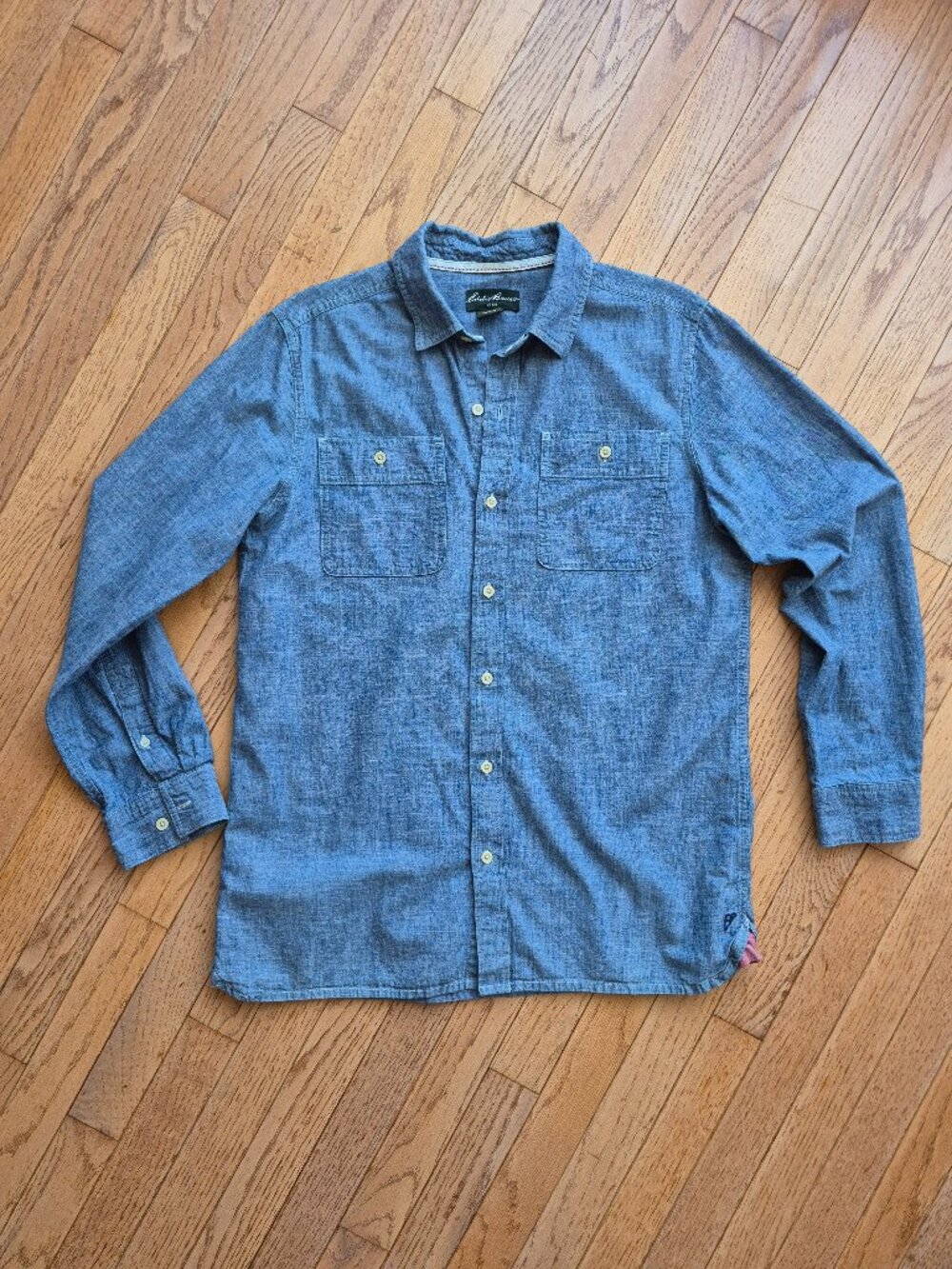 Eddie Bauer Denim Button Up shirt